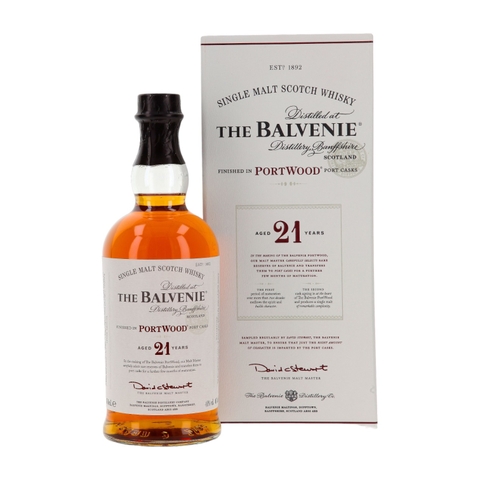 Rượu whisky đơn Scotland The Balvenie Port Wood 21 năm