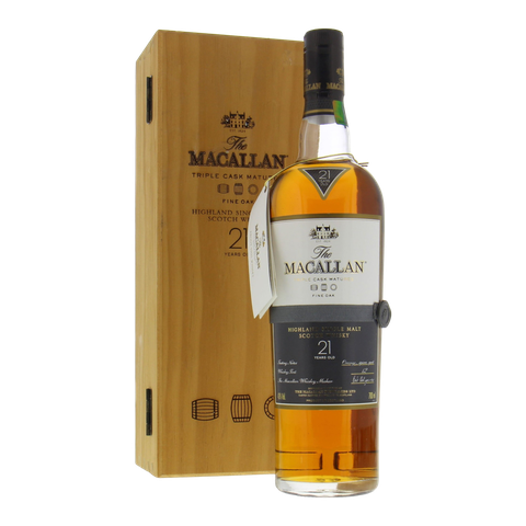 Rượu whisky đơn Scotland The Macallan 21 năm