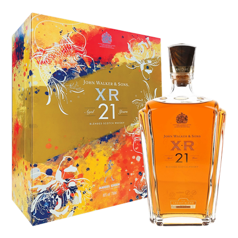 Rượu whisky pha trộn Scotland John Walker & Sons XR 21 năm hộp quà tặng 2023 Angel Chen Limited Edition / K30B