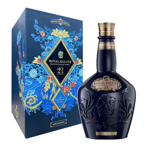 Rượu whisky pha trộn Scotland Royal Salute 21 năm hộp quà tặng F24