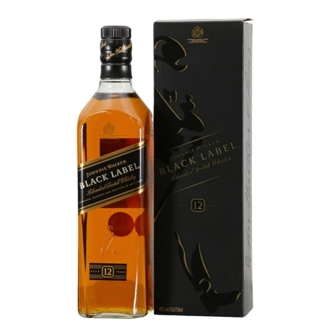 Rượu whisky pha trộn Scotland Johnnie Walker Black Label 12 năm 1125ml
