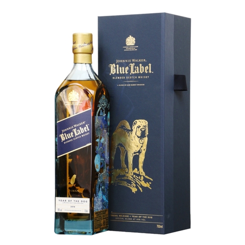 Rượu whisky pha trộn Scotland Johnnie Walker Blue Label Celebrating Year of the Dog