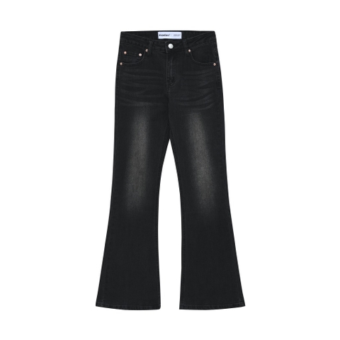 FADED BLACK FLARED JEANS