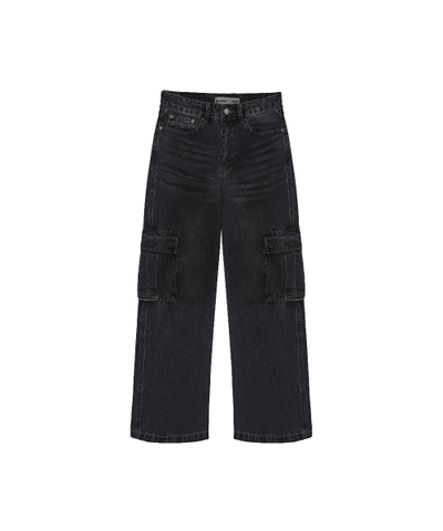 DENIM CARGO JEANS
