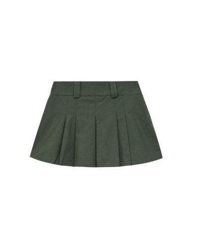 LOW WAIST PLEATED SKIRT