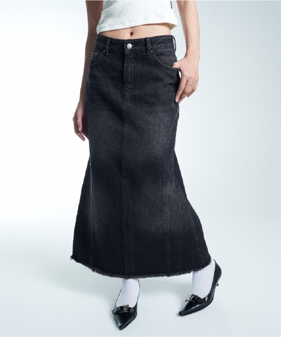 DENIM MIDI SKIRT