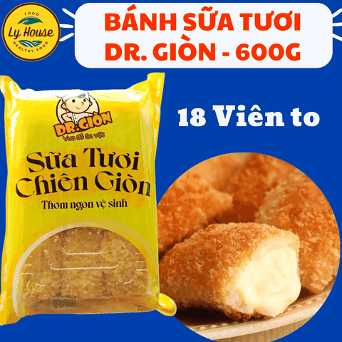 Bánh Sữa Tươi Dr Giòn 600g (18 Viên) | Thơm Ngon, Giòn Tan, Ăn Vặt Tiện Lợi