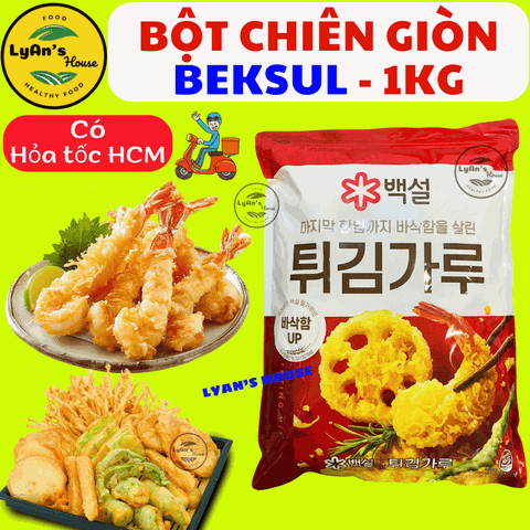Bột Chiên Giòn BEKSUL Hàn Quốc 1kg – Giòn Rụm, Không Hút Dầu