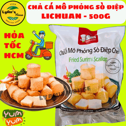 Chả Cá Mô Phỏng Sò Điệp Lichuan 500g – Thơm Ngon, Tiện Lợi