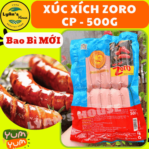 Xúc Xích ZORO CP 500g – Xúc Xích CP Ngon, Tiện Lợi