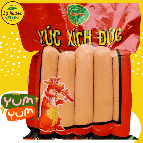 Xúc Xích Đức Bevin 500g | Chuẩn Vị Đức – Giá Sỉ Quán Ăn – Giao Nhanh