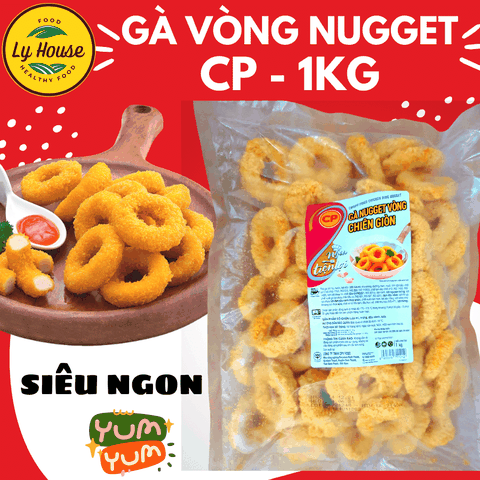 Gà Nugget Vòng CP 1kg | Thực Phẩm Tiện Lợi – Giá Sỉ Cho Quán Ăn – Giao Nhanh HCM