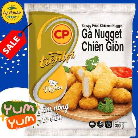 Gà Nugget Miếng CP 300g | Gà Miếng Tẩm Bột – Ăn Vặt – Giá Sỉ Quán Ăn