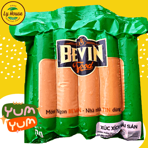 Xúc Xích Hải Sản Bevin 500g | Thơm Ngon – Giá Sỉ Quán Ăn – Giao Nhanh
