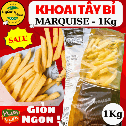 Khoai Tây Bỉ Marquise 1kg – Cọng Khoai Tây 7mm & 10mm Chiên Giòn Ngon