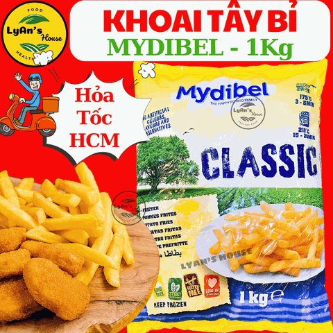 1KG Khoai Tây Bỉ Mydibel Sợi 9mm – Giòn Ngon – Giá Sỉ – Giao Nhanh