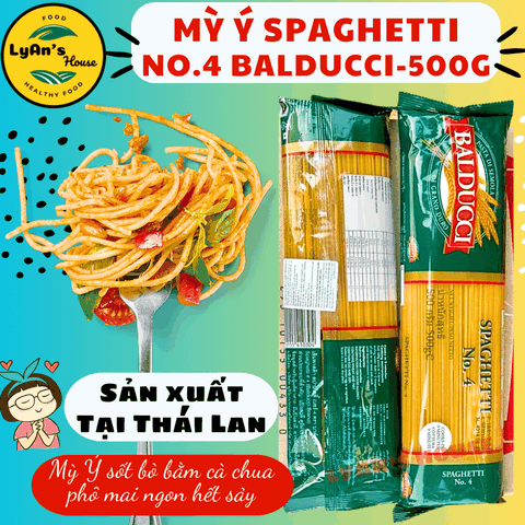 Mỳ Ý Spaghetti Số 4 BALDUCCI 500g – Sợi Mỳ Ý Ngon Chuẩn Vị Ý