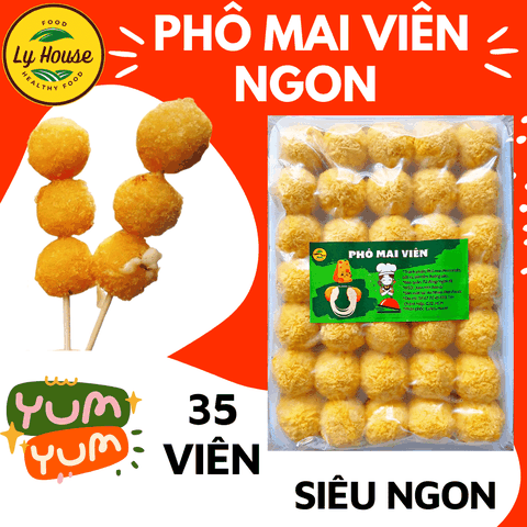 Phô Mai Viên LyAn 500g – 35 Viên | Thơm Ngon, Tan Chảy, Giá Sỉ