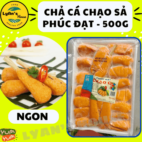 Chạo Sả (Chạo Cá) Phúc Đạt 500g – Đặc Sản Cá Quết Sả Ngon