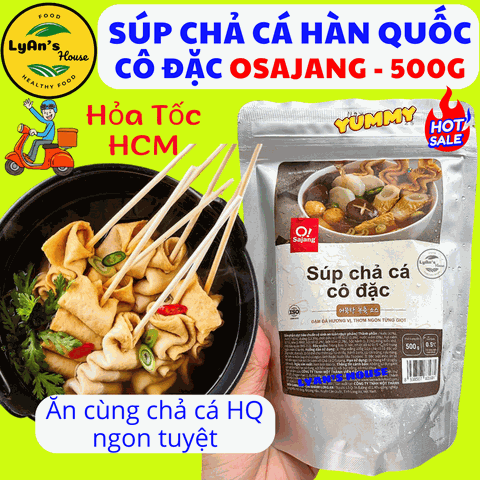 Soup Chả Cá Hàn Quốc Cô Đặc Osajang 500g – Nước Dùng Odeng Chuẩn Vị Hàn, Giá Sỉ Cho Quán Ăn