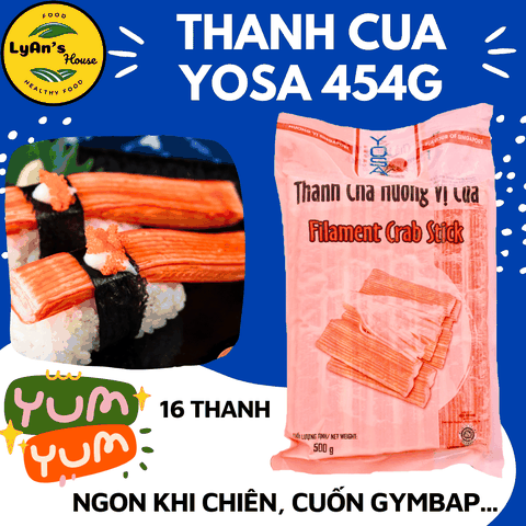 Thanh Cua Yosa 454g (16 Thanh Dài) | Giá Sỉ Lẩu, Sushi – Giao Nhanh HCM