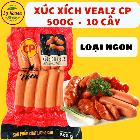 Xúc Xích Vealz CP 500g (10 Cây) | Ngon – An Toàn – Giá Sỉ – Giao Nhanh