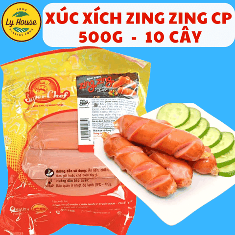 Xúc Xích Zing Zing CP 500g | Xúc Xích Ăn Liền Ngon – Giá Sỉ – Giao Nhanh