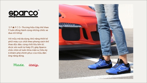 SPARCO - Phong cách giày thể thao của những tay đua Italy