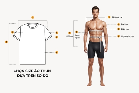 Cách chọn size áo nam theo chiều cao cân nặng chuẩn xác nhất