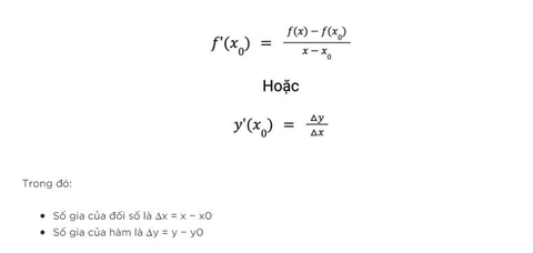 Công thức đạo hàm đầy đủ và cách ghi nhớ dành cho học sinh hiện nay