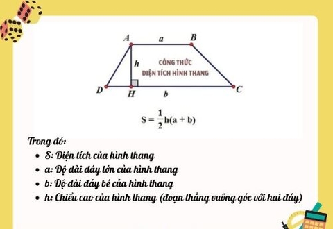 Công Thức Tính Diện Tích Hình Thang Chuẩn, Dễ Nhớ Và Bài Tập Minh Họa