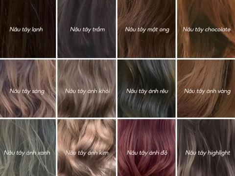 Bảng Màu Nhuộm Tóc Nâu Tây Hot Nhất Hiện Nay Giúp Da Sáng Hơn