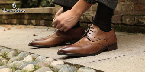 Giày da nam Ý - thương hiệu Duca Di Morrone