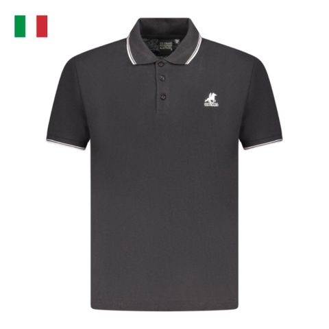 ÁO POLO CỘC TAY NAM MÀU ĐEN - U.S. GRAND POLO - NHẬP KHẨU CHÍNH HÃNG TỪ Ý