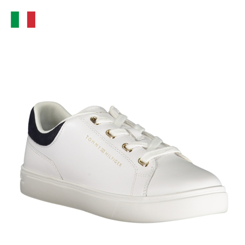 GIÀY SNEAKER NAM MÀU TRẮNG - TOMMY HILFIGER - NHẬP KHẨU CHÍNH HÃNG TỪ Ý