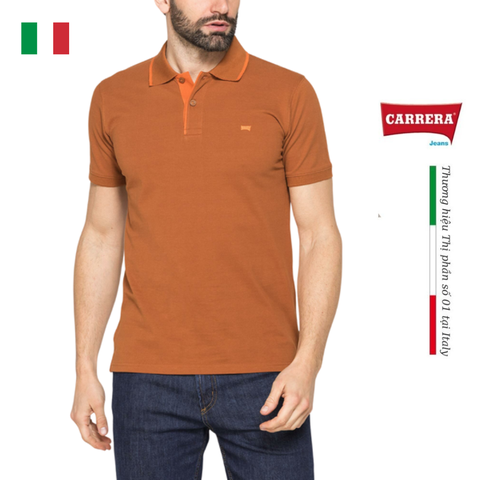 ÁO POLO NAM VẢI PIQUE COTTON 819C0075A - CARRERA JEANS - NHẬP KHẨU CHÍNH NGẠCH TỪ ITALIA