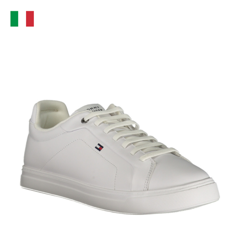 GIÀY SNEAKER NAM MÀU TRẮNG - TOMMY HILFIGER - NHẬP KHẨU CHÍNH HÃNG TỪ Ý