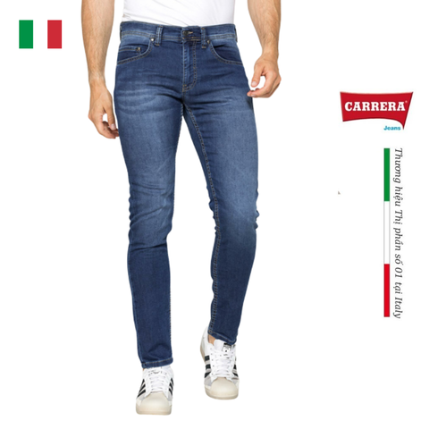 QUẦN JEANS NAM SLIM FIT MÀU XANH MOD. 717 - CARRERA JEANS - NHẬP KHẨU CHÍNH HÃNG TỪ Ý