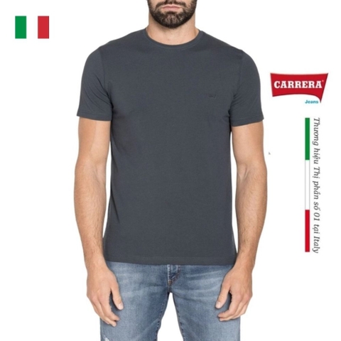 ÁO THUN NAM ĐỒNG MÀU CHẤT LIỆU COTTON HỮU CƠ – CARRERA JEANS - NHẬP KHẨU CHÍNH HÃNG TỪ Ý