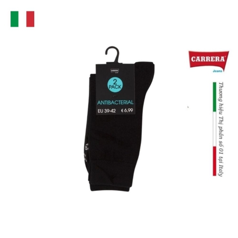 PACK 2 ĐÔI TẤT UNISEX THỂ THAO KHÁNG KHUẨN - CARRERA JEANS - NHẬP KHẨU CHÍNH HÃNG TỪ Ý
