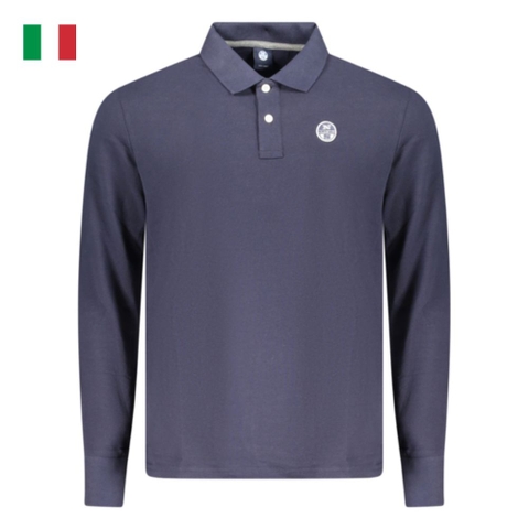 ÁO POLO NAM DÀI TAY MÀU XANH THAN - NORTH SAILS - NHẬP KHẨU CHÍNH HÃNG TỪ Ý