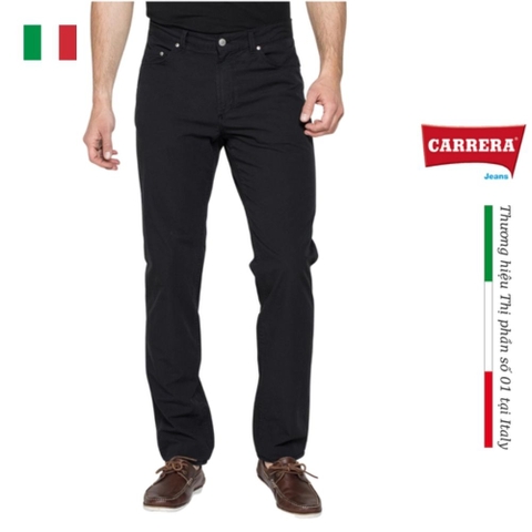 QUẦN KAKI MỎNG NAM 5 TÚI MÀU ĐEN - CARRERA JEANS - NHẬP KHẨU CHÍNH HÃNG TỪ Ý