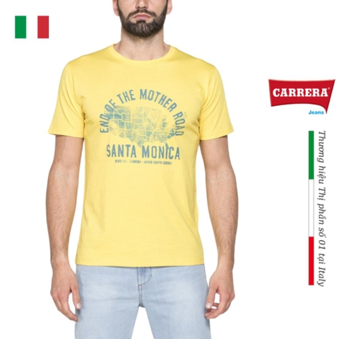 ÁO THUN NAM JERSEY COTTON CỔ TRÒN – CARRERA JEANS - NHẬP KHẨU CHÍNH HÃNG TỪ Ý