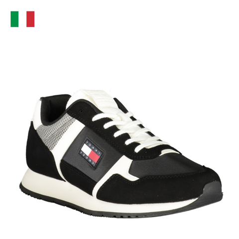 GIÀY THỂ THAO NAM MÀU ĐEN - TOMMY HILFIGER - NHẬP KHẨU CHÍNH HÃNG TỪ Ý