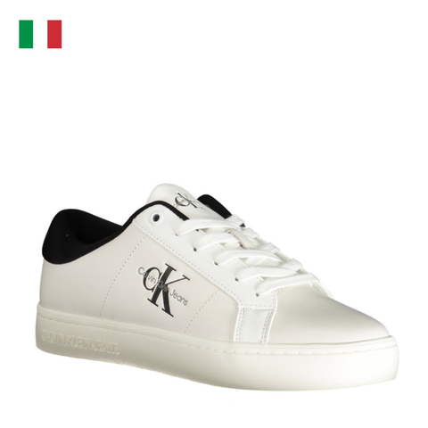 GIÀY SNEAKER NAM MÀU TRẮNG - CALVIN KLEIN - NHẬP KHẨU CHÍNH HÃNG TỪ Ý