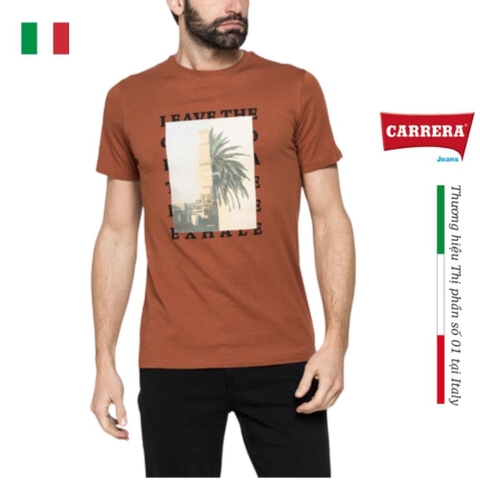 ÁO THUN NAM JERSEY COTTON CỔ TRÒN – CARRERA JEANS - NHẬP KHẨU CHÍNH HÃNG TỪ Ý