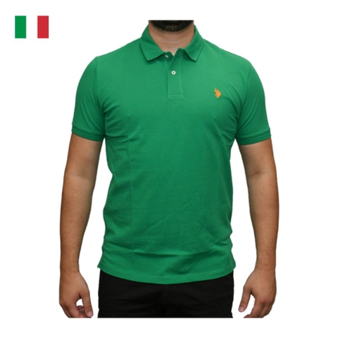 ÁO POLO NAM HÀNG HIỆU MÀU XANH LÁ 67355 41029 140 - U.S POLO ASSN. - NHẬP KHẨU CHÍNH HÃNG TỪ Ý