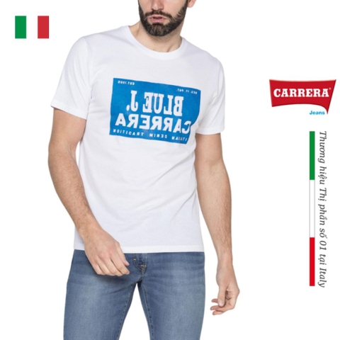 ÁO THUN NAM JERSEY COTTON CỔ TRÒN – CARRERA JEANS - NHẬP KHẨU CHÍNH HÃNG TỪ Ý