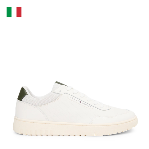 GIÀY SNEAKER NAM MÀU TRẮNG - TOMMY HILFIGER - NHẬP KHẨU CHÍNH HÃNG TỪ Ý