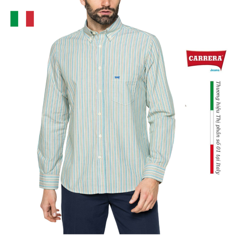 ÁO SƠ MI DÀI TAY NAM KẺ CARO 213A1230A – CARRERA JEANS - NHẬP KHẨU CHÍNH NGẠCH TỪ Ý